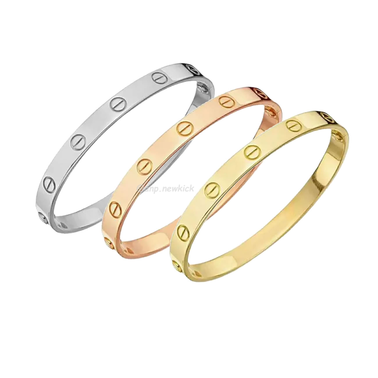 Cartier 18k Love Bracelets Gold Silver Rosegold (1) - newkick.app